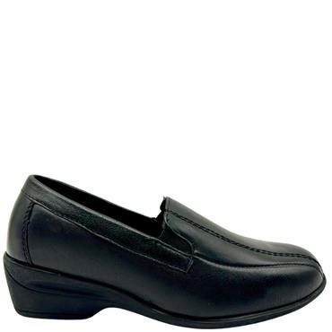 DR KELLER LDS WEDGE SLIP ON SHOE - BLACK
